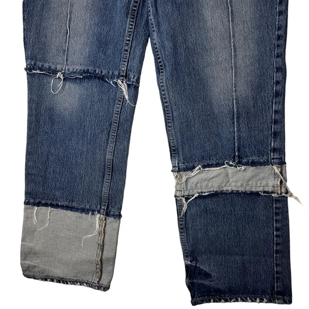 PAIGE Women’s High Rise Sarah Straight Seamed Revine Jeans Size 27 - Picture 3 of 14